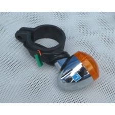 BLINKR PŘEDNÍ LEVÝ CHROM - 300 CL + PÉRÁK